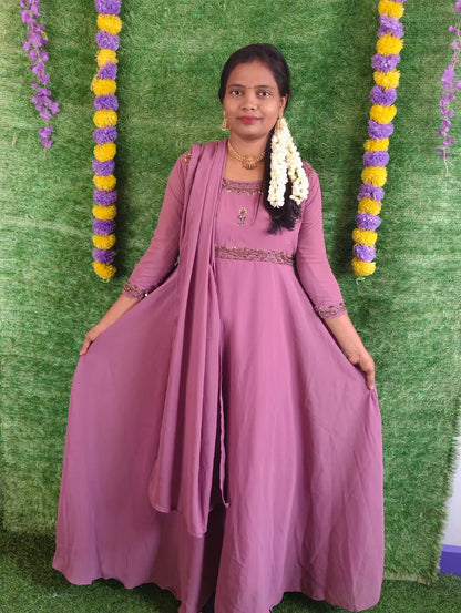 Aari Work Anarkali Samantha 2pcs Set