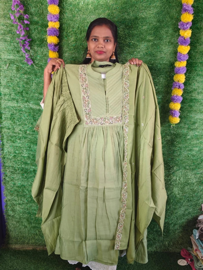 Plus Size Mulchantheri Emporidary Design 3pcs Set