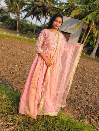 Mirunal Dress Aaliyacut 3pcs Set