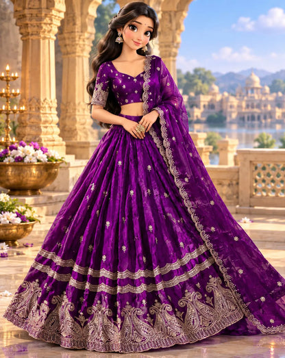 Swarna Half Saree 3 pcs Ready Made