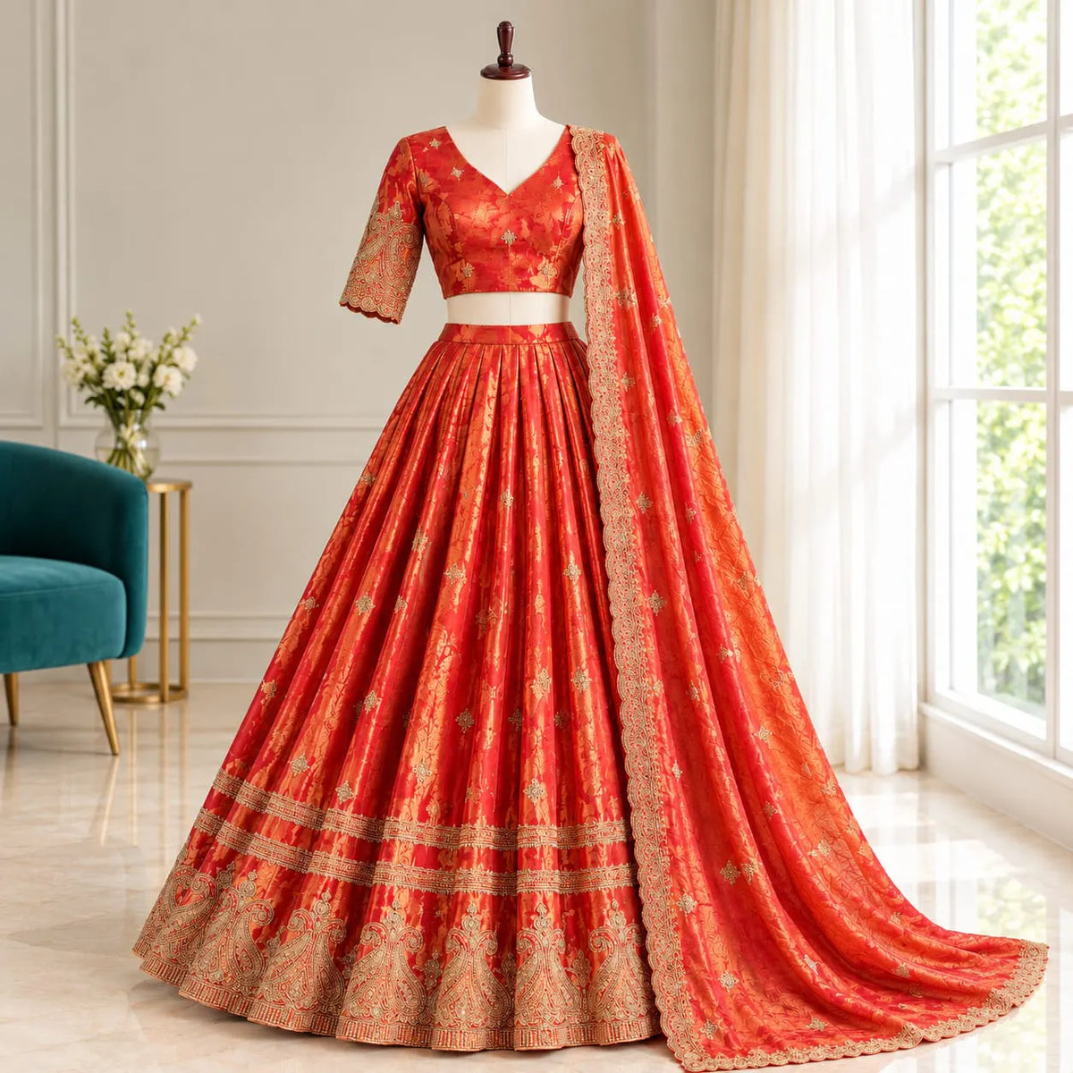 Swarna Half Saree 3 pcs Ready Made