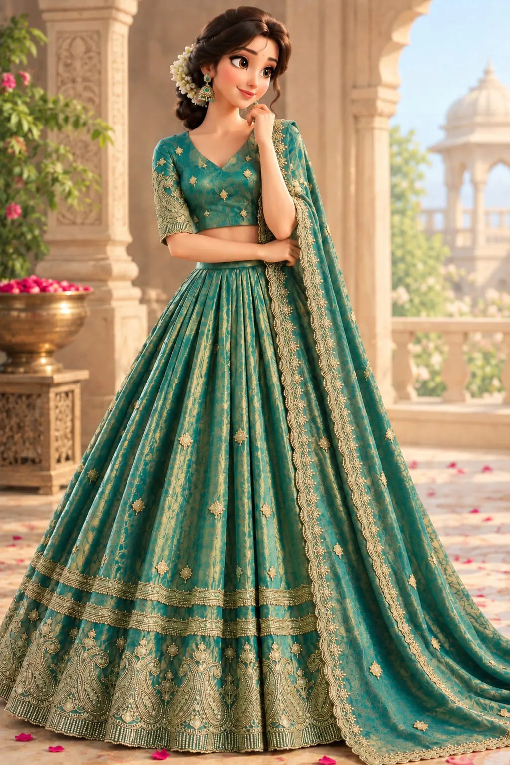Swarna Half Saree 3 pcs Ready Made