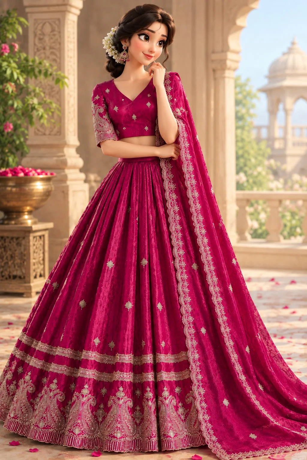 Swarna Half Saree 3 pcs Ready Made