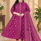Plus Size Jaipur Centre Slit Umbrella With Dupatta