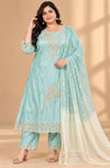 Plus Size Roman Glass Silk 3pcs Set