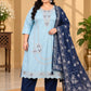 Plus Size Roman Glass Silk 3pcs Set