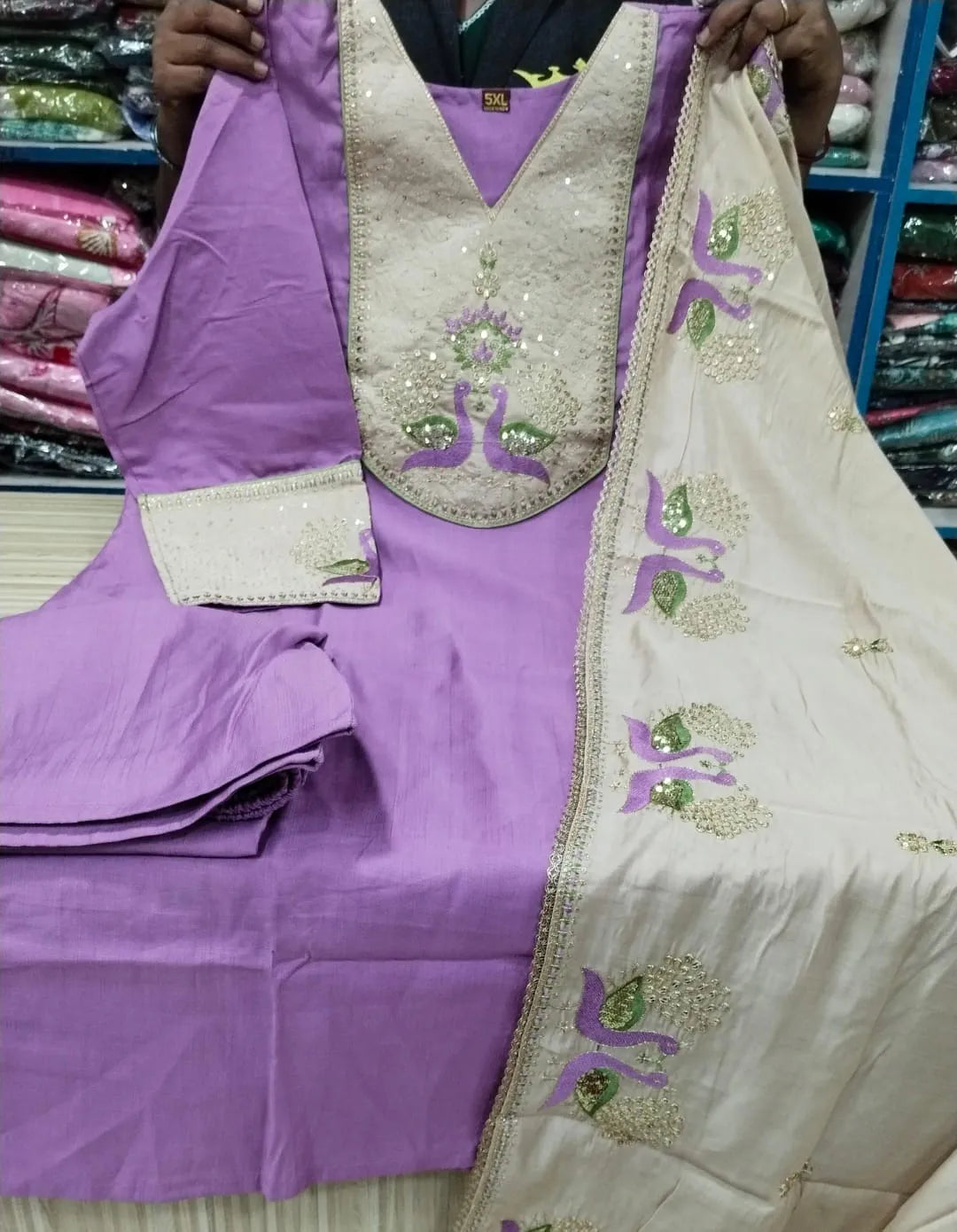 Plus Size Vectican Kurthi 3pcs Set