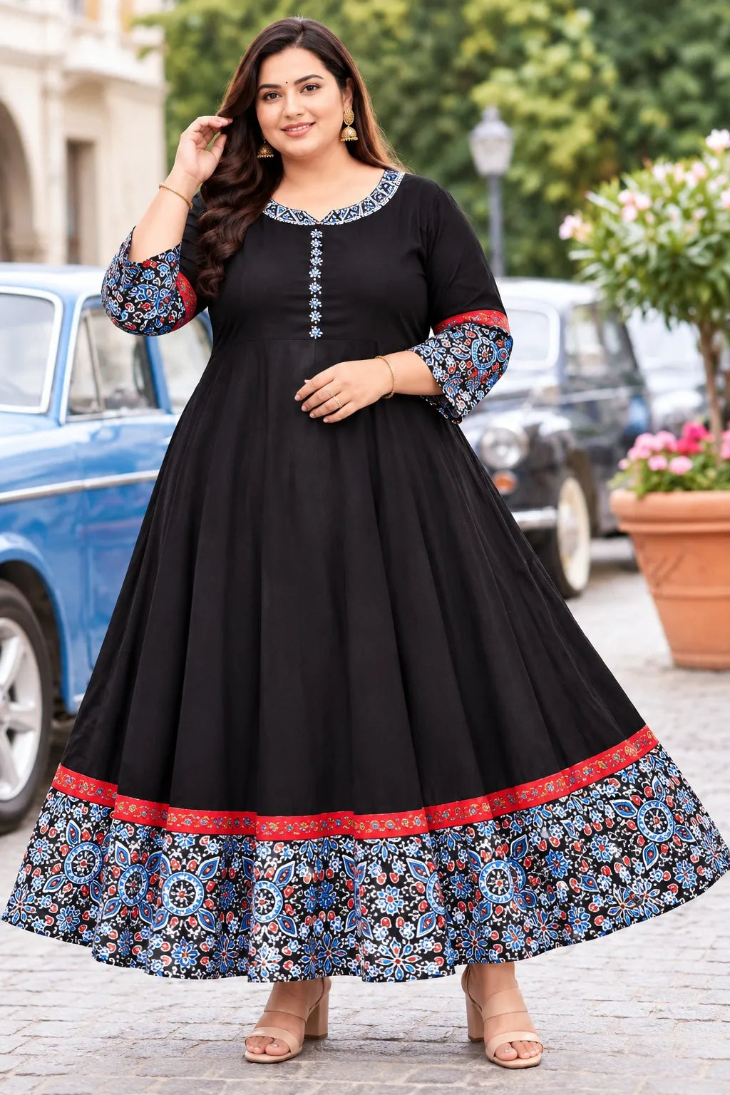 Plus Size Heavy Rayon Anarkali