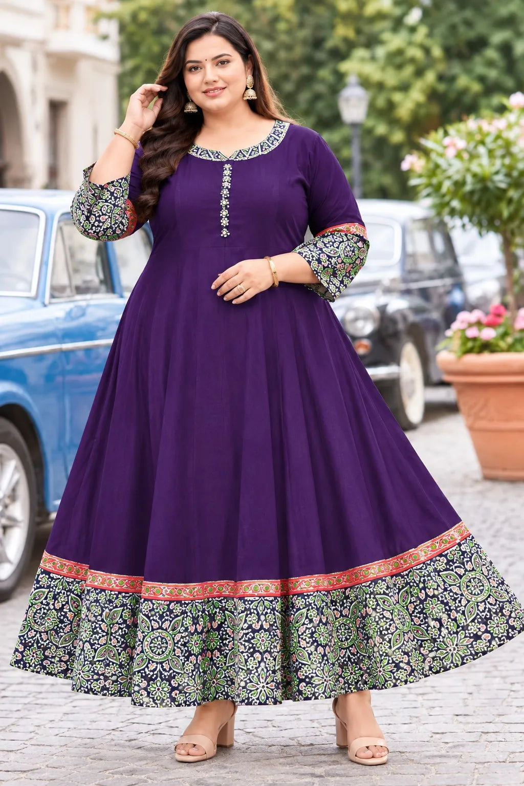 Plus Size Heavy Rayon Anarkali