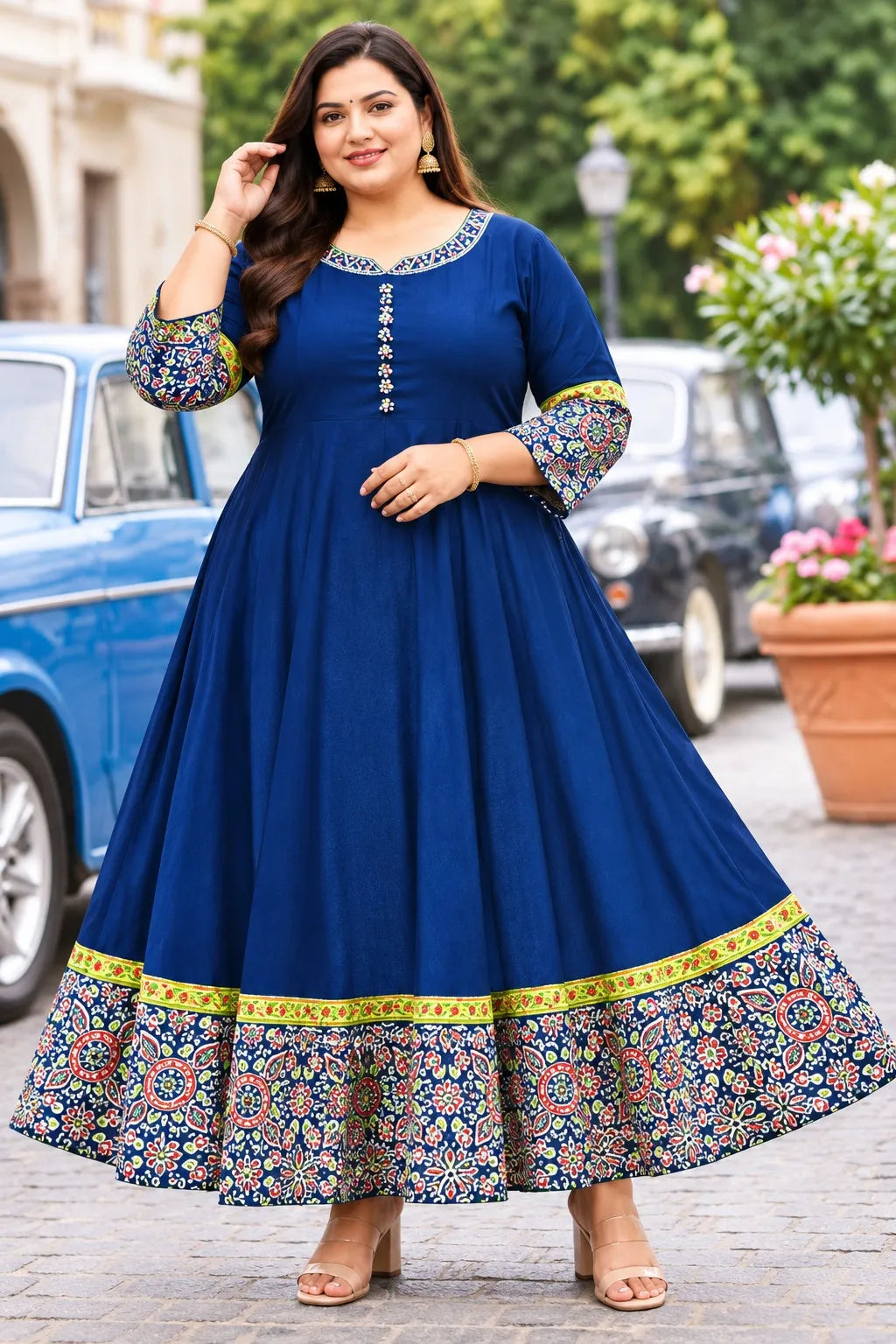 Plus Size Heavy Rayon Anarkali