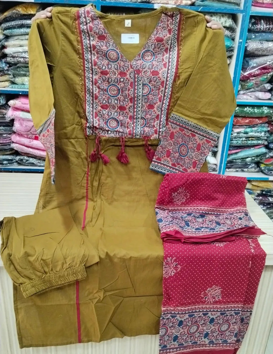 Dhabu Cotton 3 pcs Set