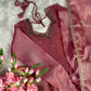 Varnika Anarkali Aari Work With Dupatta Work