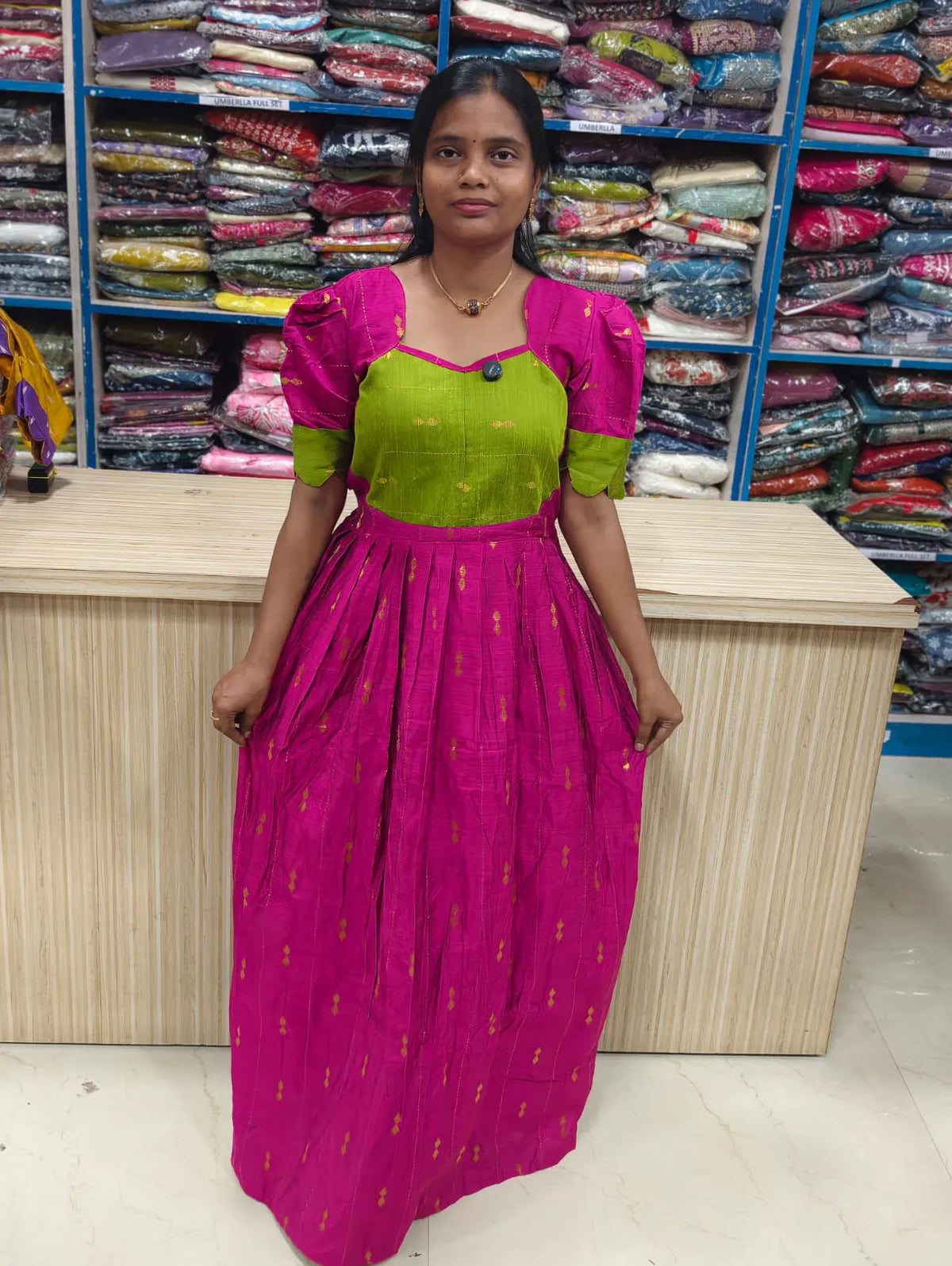 Raw Silk Maxi