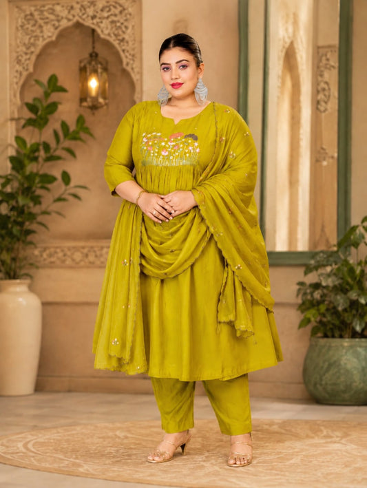 Plus Size Mulchantheri Beats work 3pcs set