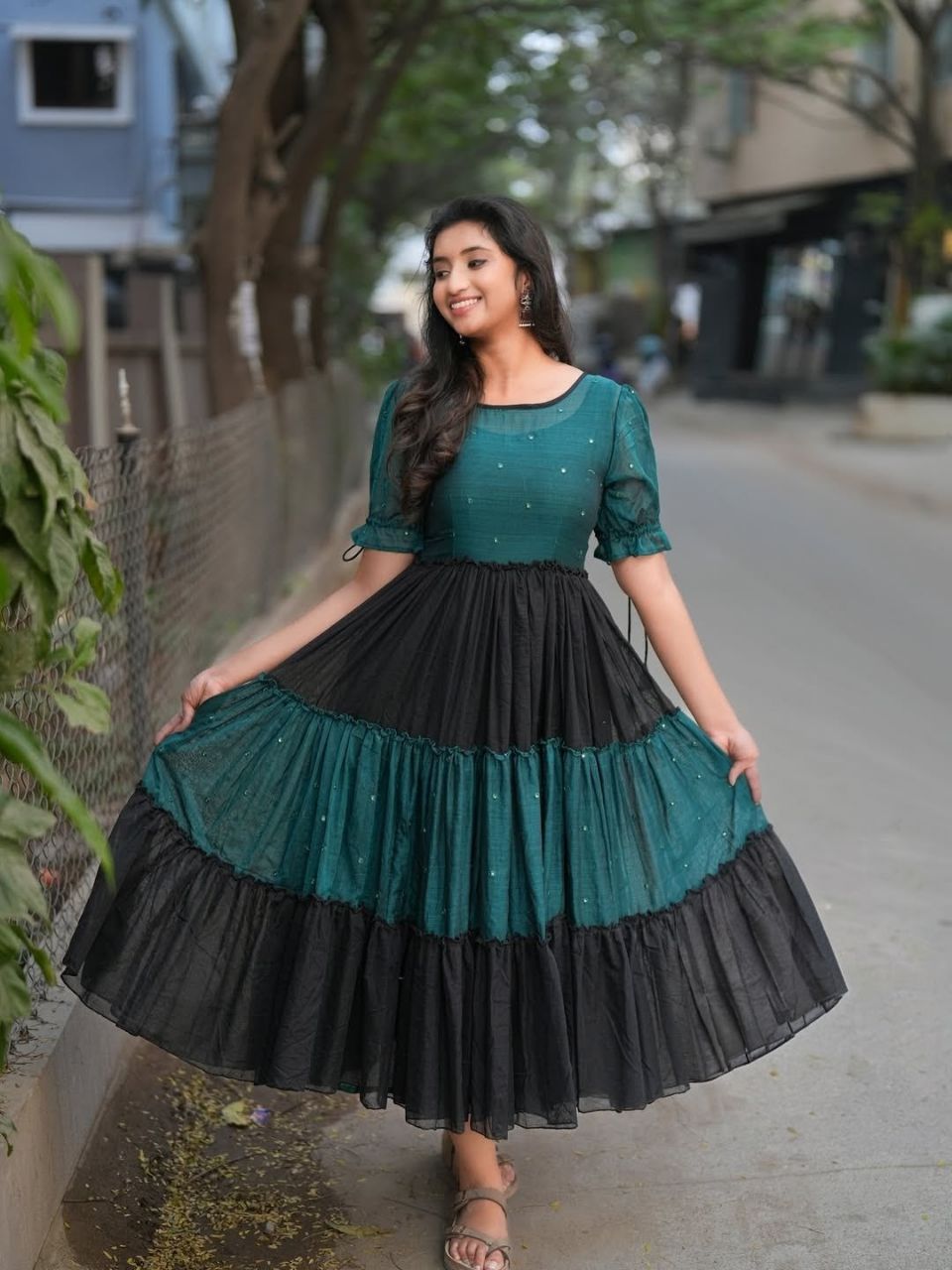 Plus Size 3 Tyre Frock