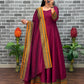 Plus Size Vizhitra Anarkali With Dupatta