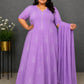 Plus Size 3 Tyre Maxi Cotton