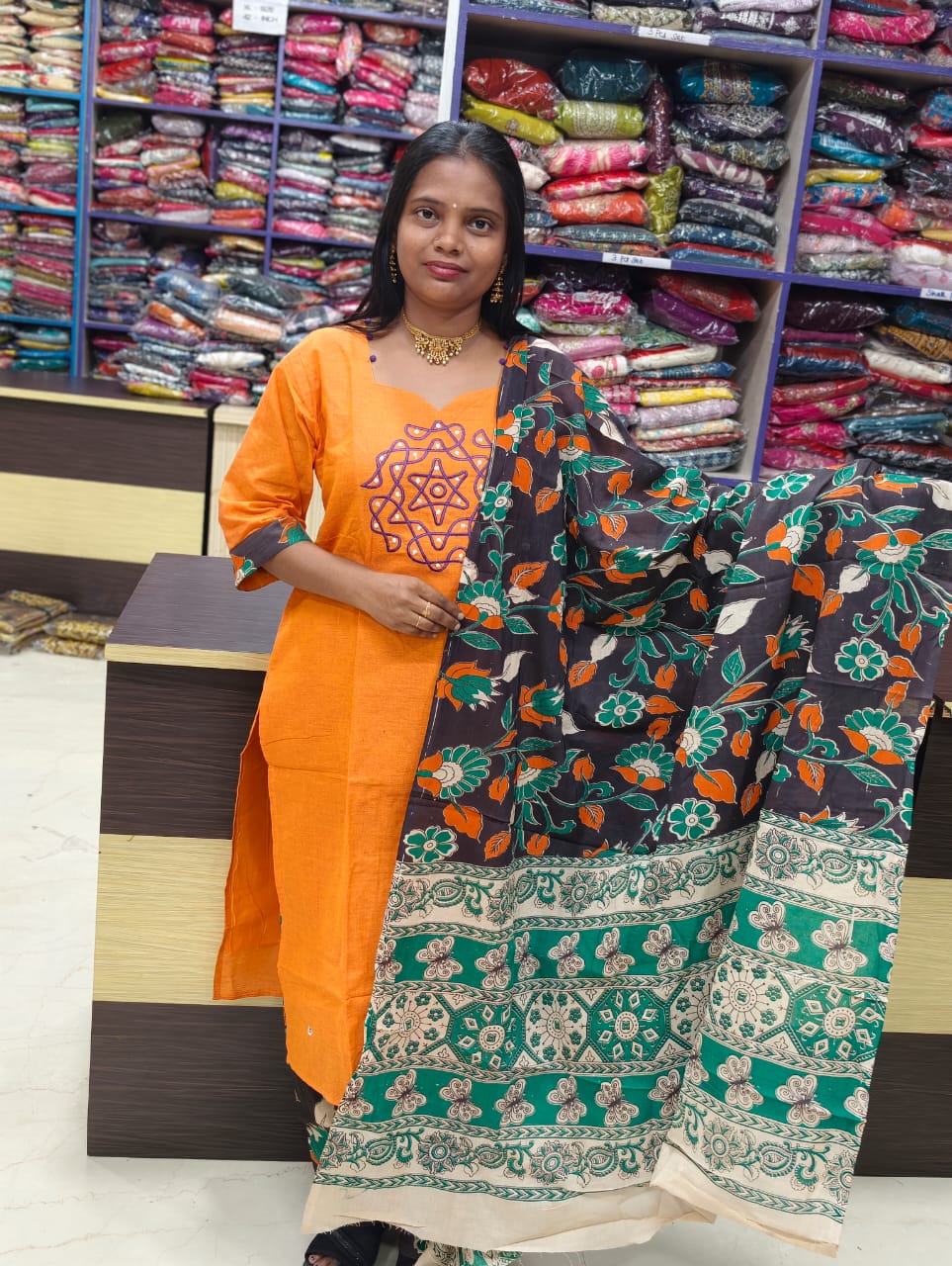 Mangalgiri Cotton Kolam Design