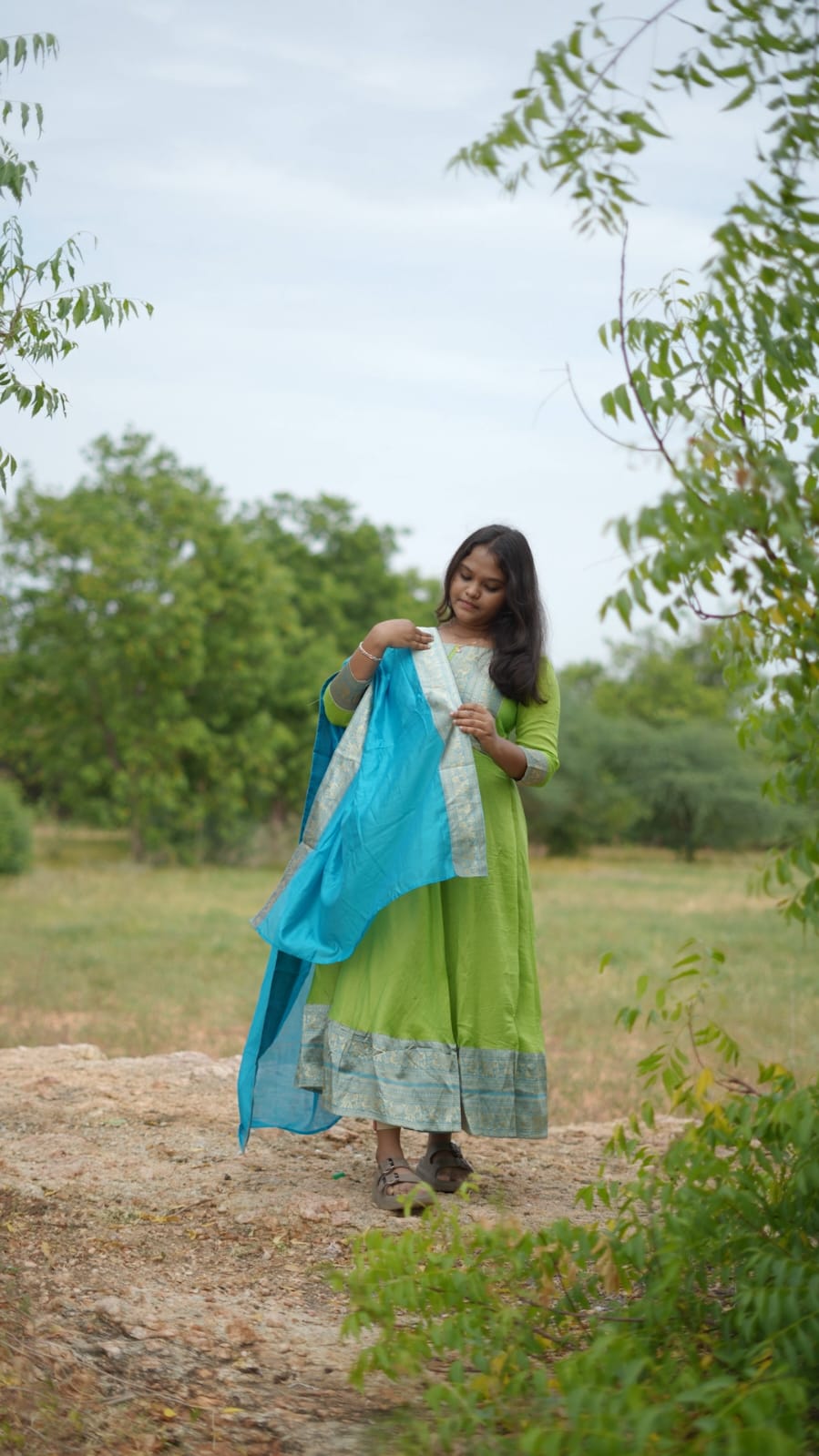 Unique Function Pattu Border Design