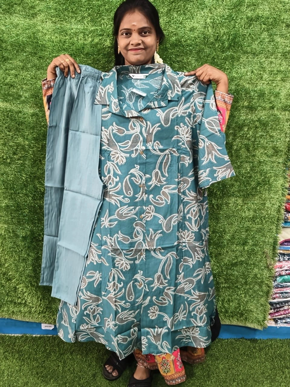Plus Size 3 Tyre Maxi Cotton