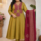 Plus Size Dhabu Cotton Aline 3pcs Set Mirror Work