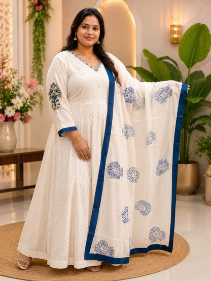 Plus Size Mul Cotton Thread Emporidary 2pcs Set