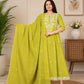 Mulcotton Anarkali Top With Dupatta
