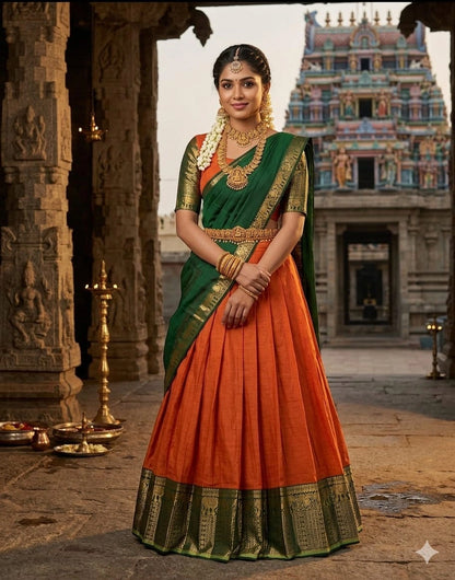 Half Saree  Zari