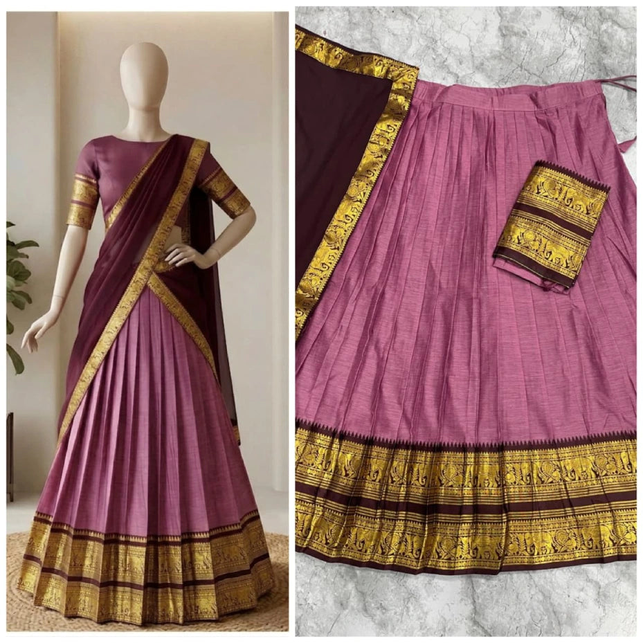 Half Saree Kanci Cottan