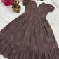Plus Size Slub Cotton Frock