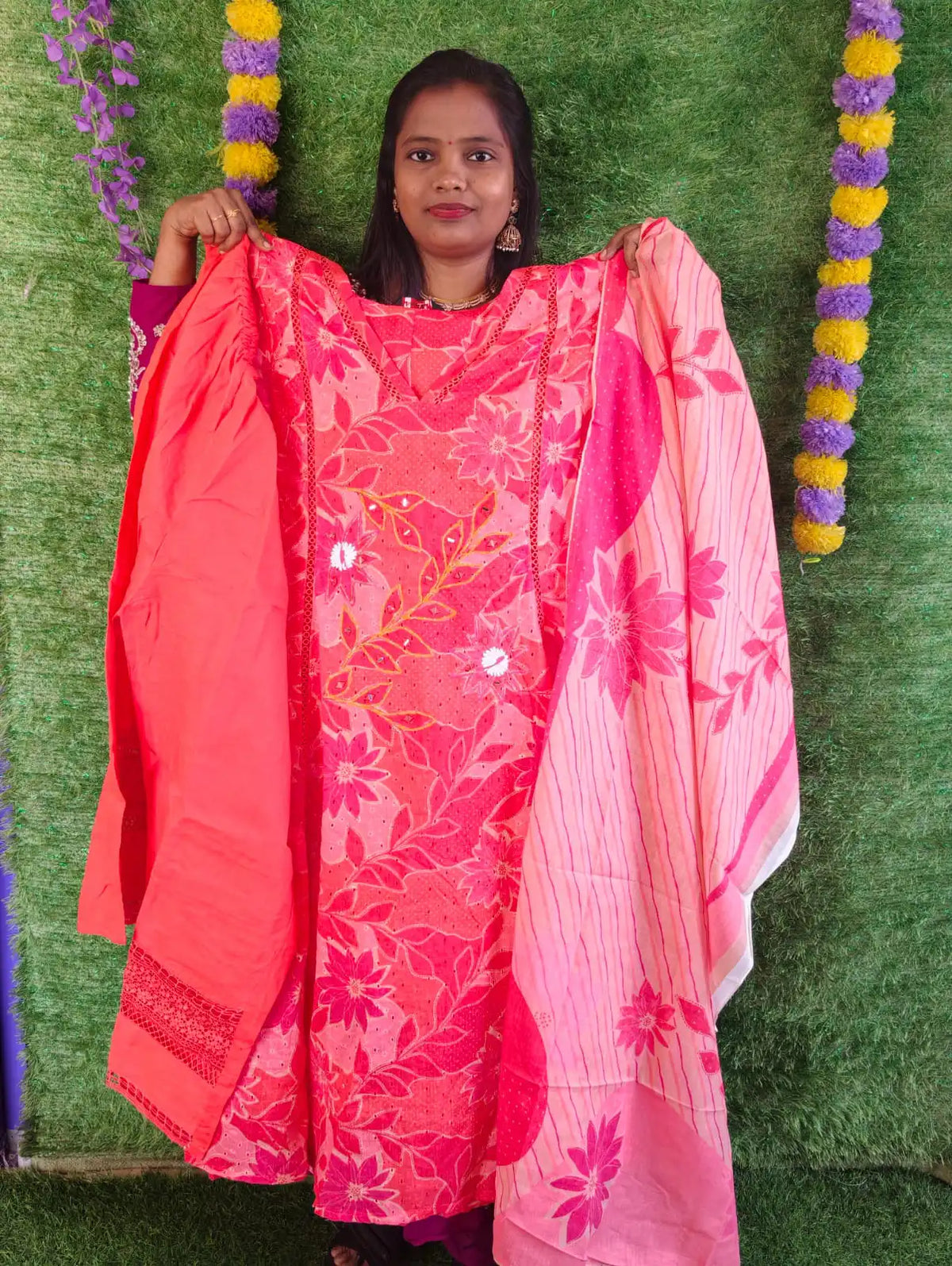Plus Size Aquaba Mul Cotton 3 pcs Set