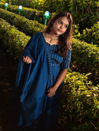 Plus Size Stone Rani 2pcs Set Vizhitra Silk