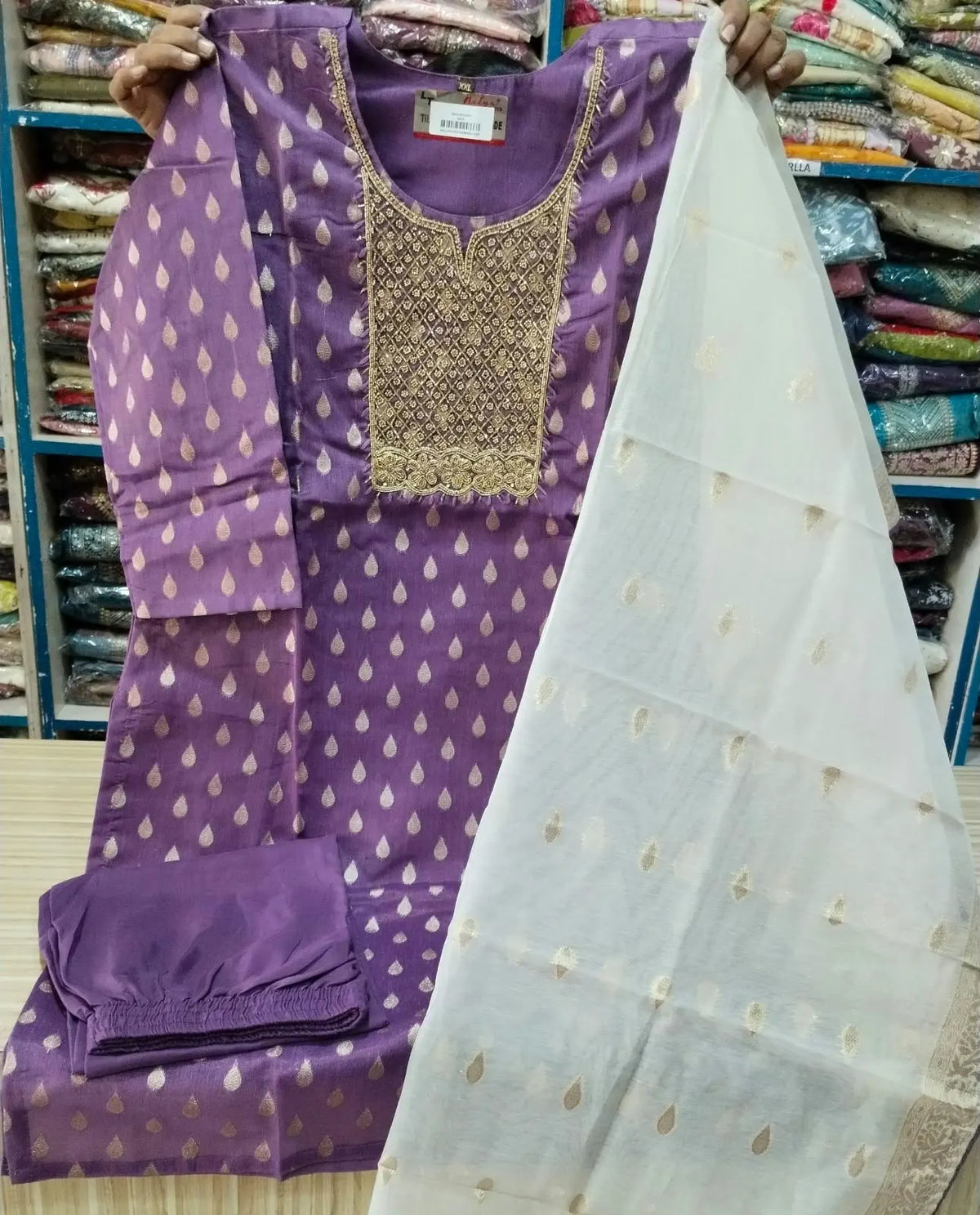Banarasi Silk Jackaurd 3pcs Set
