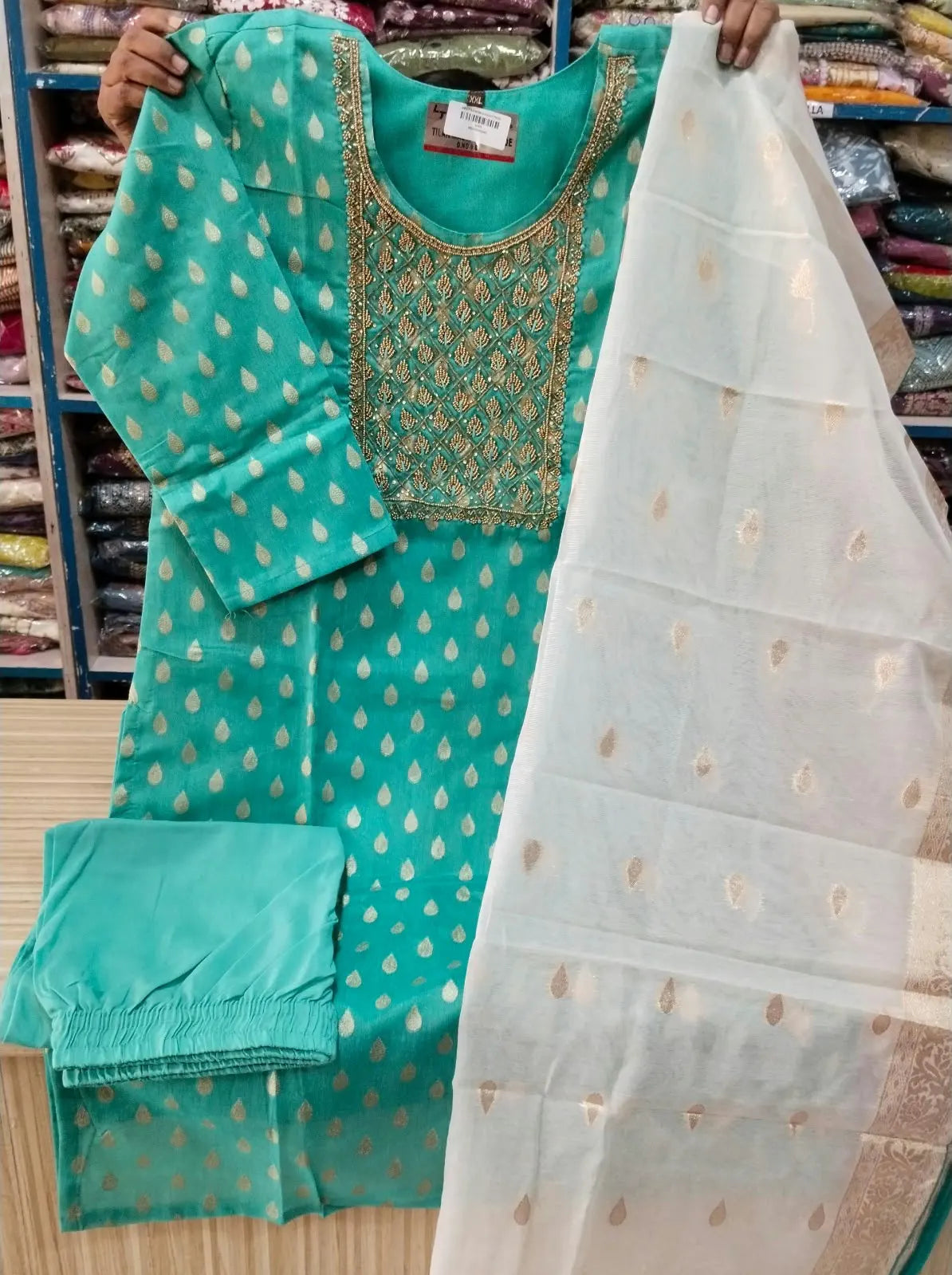 Banarasi Silk Jackaurd 3pcs Set