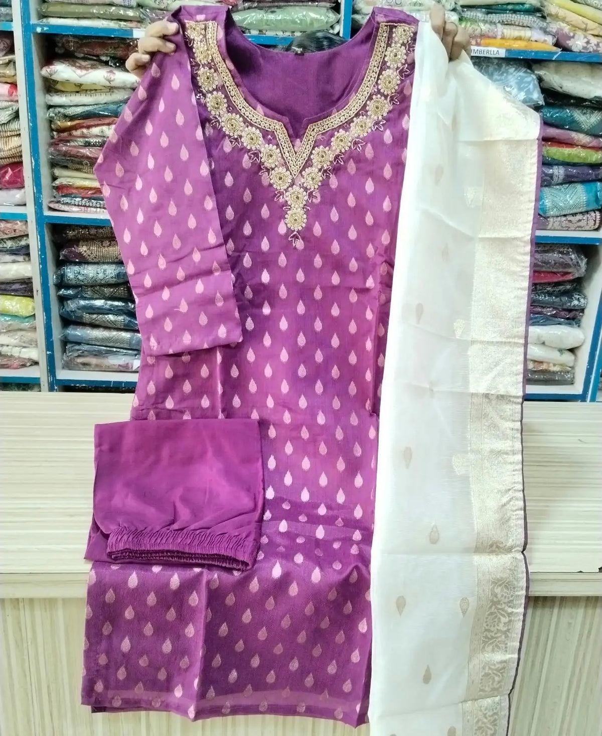 Premium Silk Jackaurd Design 3pcs Set