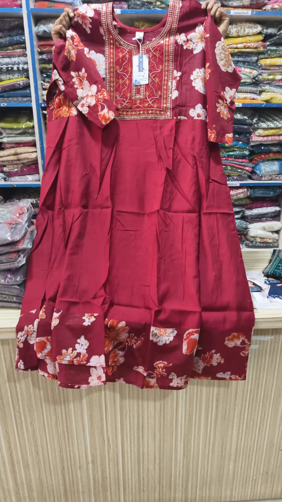 Plus Size Flower Anarkali