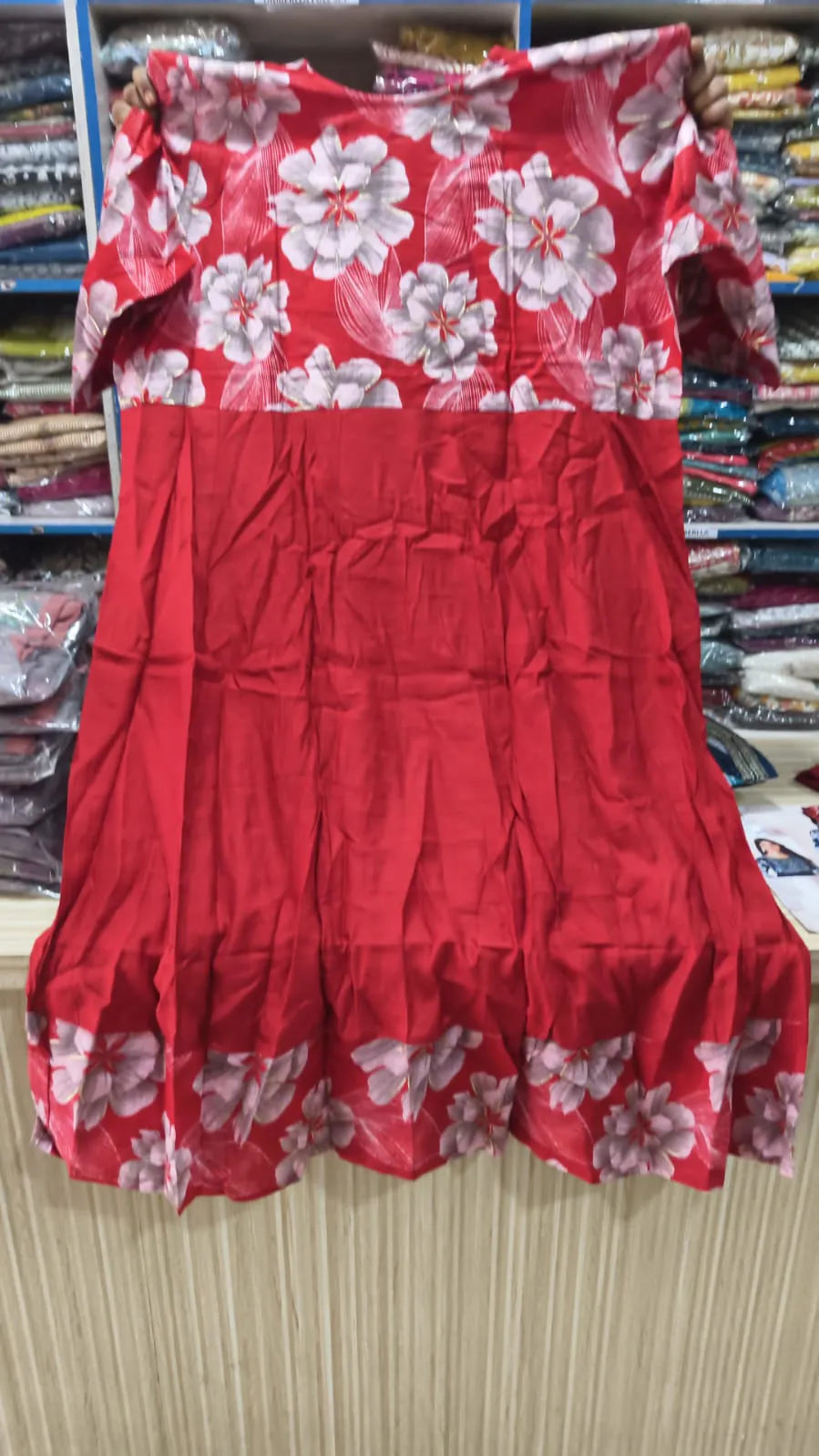 Plus Size Patchwork Anarkali