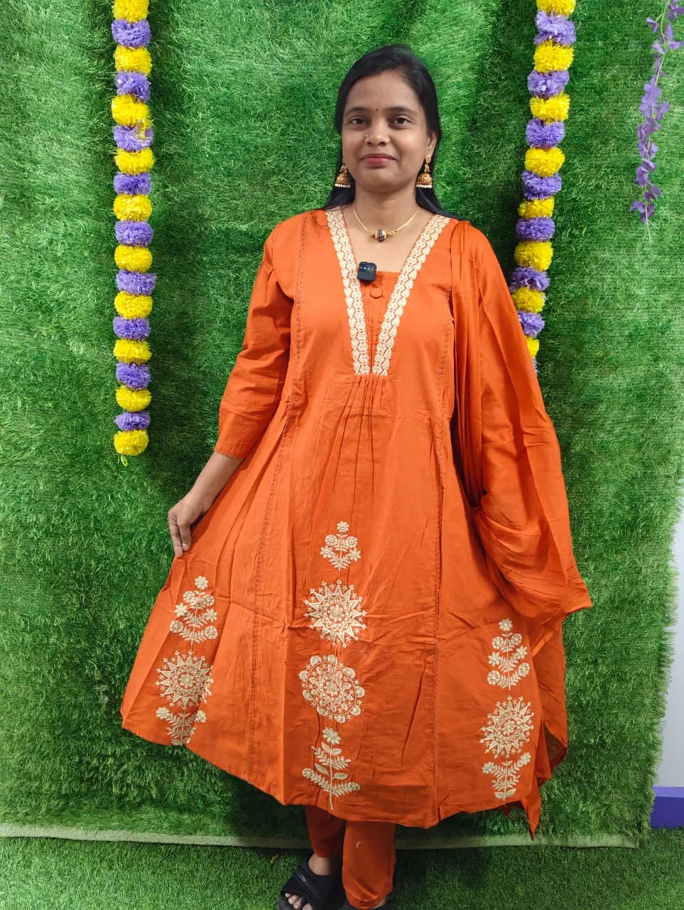 Mulmul Cotton Embroidery Design 3pcs