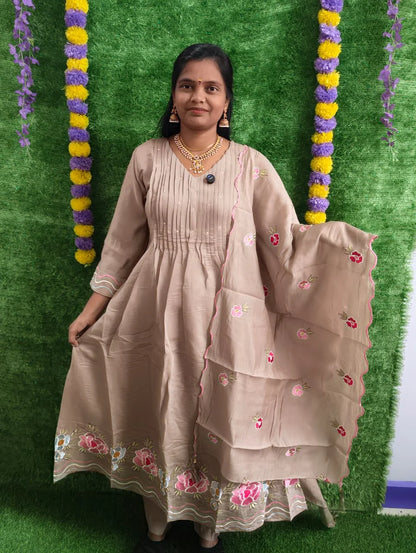 Malchanderi Fabric Emporidary Design 3pcs