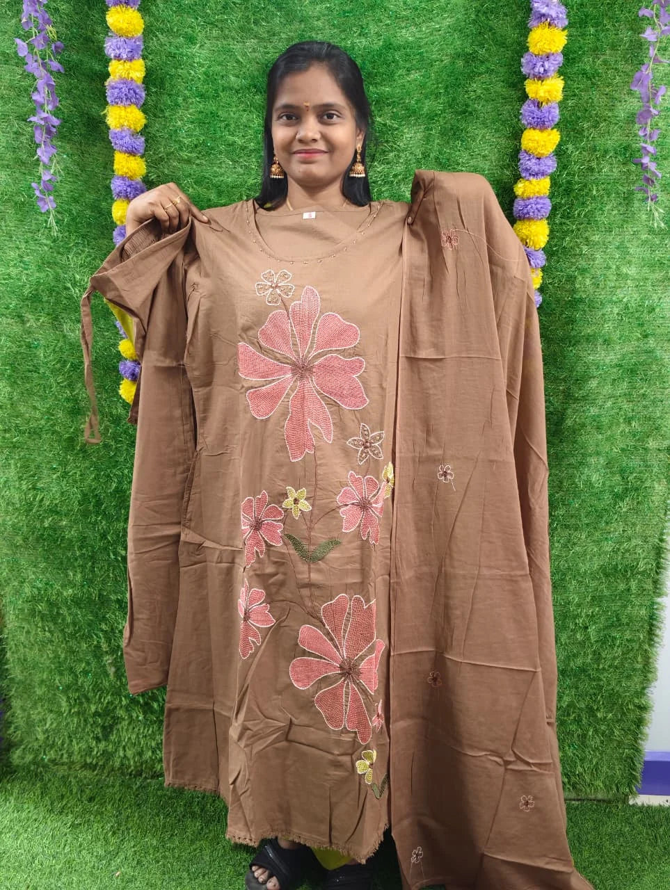 Mulmul Cotton Thread Emporidary
