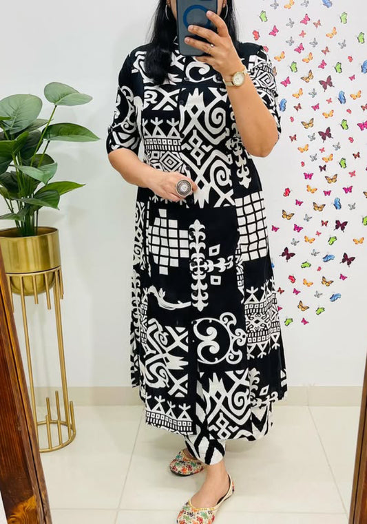 Plus Size Cotton Kurti Set