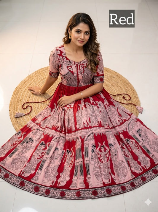 Plus Size  Kalamkari Frock