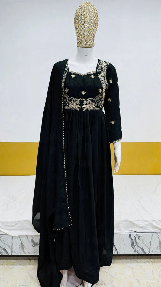 Plus Size Chinon Gown