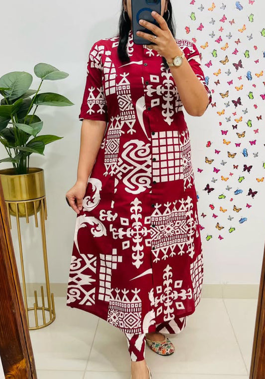 Cotton Kurti Set
