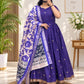 Plus Size Zari Anarkali With Soft Dupatta