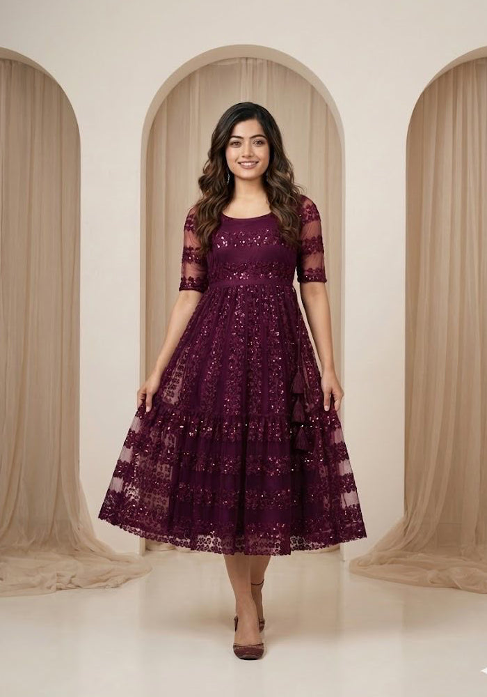 Plus Size Zari Frock